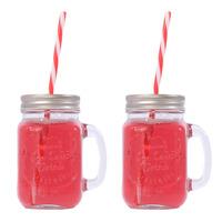 2 pack of mason jars with lids