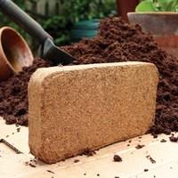 2 x 9 litre bricks compressed coir compost