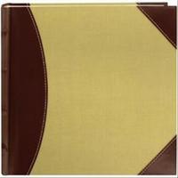 2-Up High Capacity 8x8ins Photo Album - 300 Pockets, Brown and Beige 272536