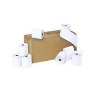 2 ply 16m thermal credit card rolls white and yellow 57x55x127mm 1 x