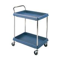 2 Tier Blue W832xD546mm Deep Ledge Trolley 310775