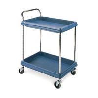 2 tier blue h1041xw832xd546mm deep ledge trolley 322442