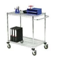 2 tier chrome mobile trolley 372997