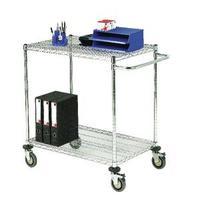 2-Tier Chrome Mobile Trolley 372999