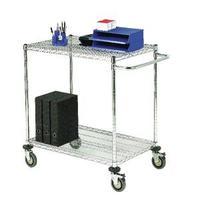 2-Tier Chrome Mobile Trolley 373001