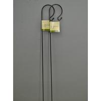 2 x Black Metal Border Hooks (1m) by Gardman