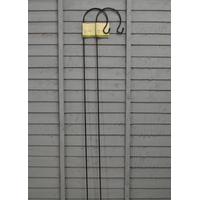 2 x black metal border hooks 15m by gardman