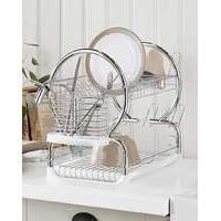 2 tier dishdrainer stainless steel