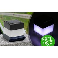 2 unit exterior solar fence lights