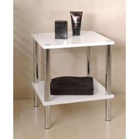 2 Tier High Gloss White Occasional Table