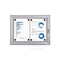 2 x A4 DRY WIPE NOTICE LOCKABLE BOARD FOR INDOOR/OUTDOOR USE