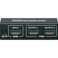 2 ports HDMI splitter Goobay AVS 44-2 2011 1920 x 1080 Full HD Black
