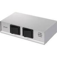 2 ports speaker changeover switch steel casing speaka professional sil ...