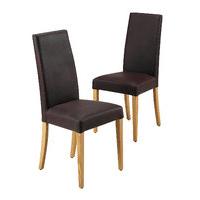 2 Alton Leather Dining Chairs