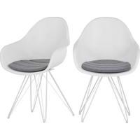 2 x Luus Dining Chairs, White