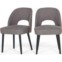 2 x Rory Dining Chairs, Graphite Grey