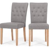 2 x Flynn Dining Chairs, Graphite Grey