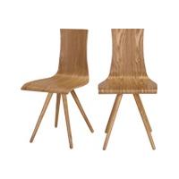 2 x devlin dining chairs natural ash