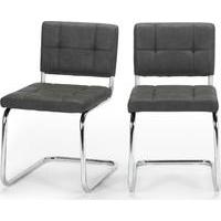 2 x aston dining chairs raven black