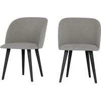 2 x Stig Dining Chairs, Manhattan Grey and Black