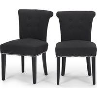 2 x celia dining chair midnight black