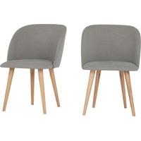 2 x Stig Dining Chairs, Manhattan Grey and Oak