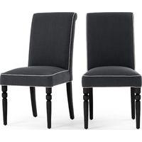 2 x hoverton dining chairs castle grey