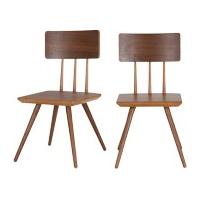 2 x Cornell Dining Chairs, Walnut