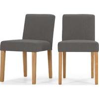 2 x wilton dining chairs graphite grey