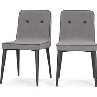 2 x Herby Dining Chairs, Graphite Grey