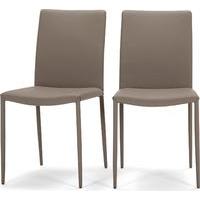 2 x Braga Dining Chairs, Clay