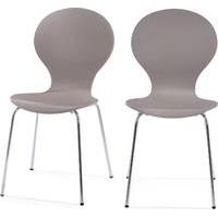 2 x Kitsch Dining Chairs, Willow Grey