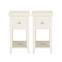 2 Hastings Ivory Compact Bedside Chests