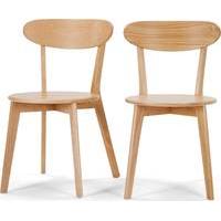 2 x Fjord Dining Chairs, Oak