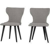 2 x Bjorg Dining Chairs, Manhattan Grey and Black