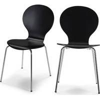 2 x Kitsch Dining Chairs, Black