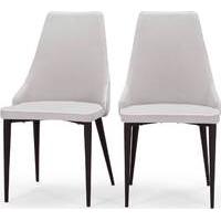 2 x Julietta Dining Chairs, Cloud Grey