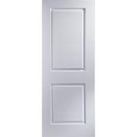 2 panel primed smooth internal unglazed door h1981mm w610mm