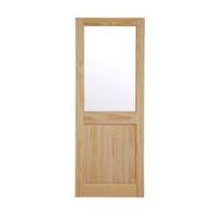 2 panel clear pine glazed internal door h1981mm w762mm