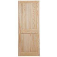 2 panel clear pine internal unglazed door h1981mm w610mm