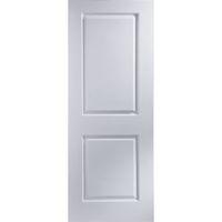 2 panel pre painted white smooth unglazed door kit h2040mm w826mm