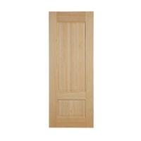 2 Panel Clear Pine White Internal Unglazed Door (H)1981mm (W)762mm