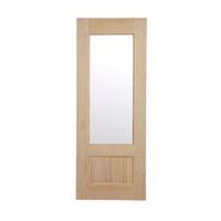 2 Panel Clear Pine Glazed Internal Door (H)1981mm (W)686mm