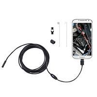 2 in 1 2M 5.5mm 6LEDs Soft Cable Android Endoscope Waterproof Inspection Camera Micro USB Video Camera