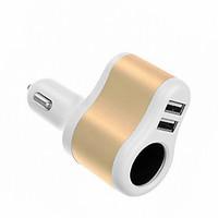 2 USB Ports Multi Ports Other Car Charger Charger Only For iPad / For Cellphone5V , 1A / 2.1A)