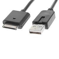 2 in 1 USB Cable Data Transfer Power Charger for PSP Go (Black)