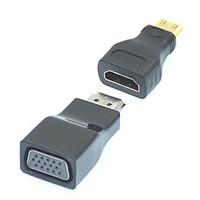 2 in 1 1080p mini hdmihdmi to vga video converter adapter