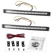 2 x 12 LED DRL Car Truck Day Daytime Running Turn Signal Light Lamp 12V