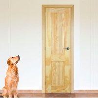 2 Panel Clear Pine Door