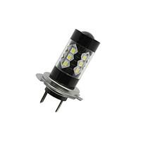 2 X H7 80W 3535 SMD LED Fog Tail Driving Car Head Light Lamp Bulb White Super Bright